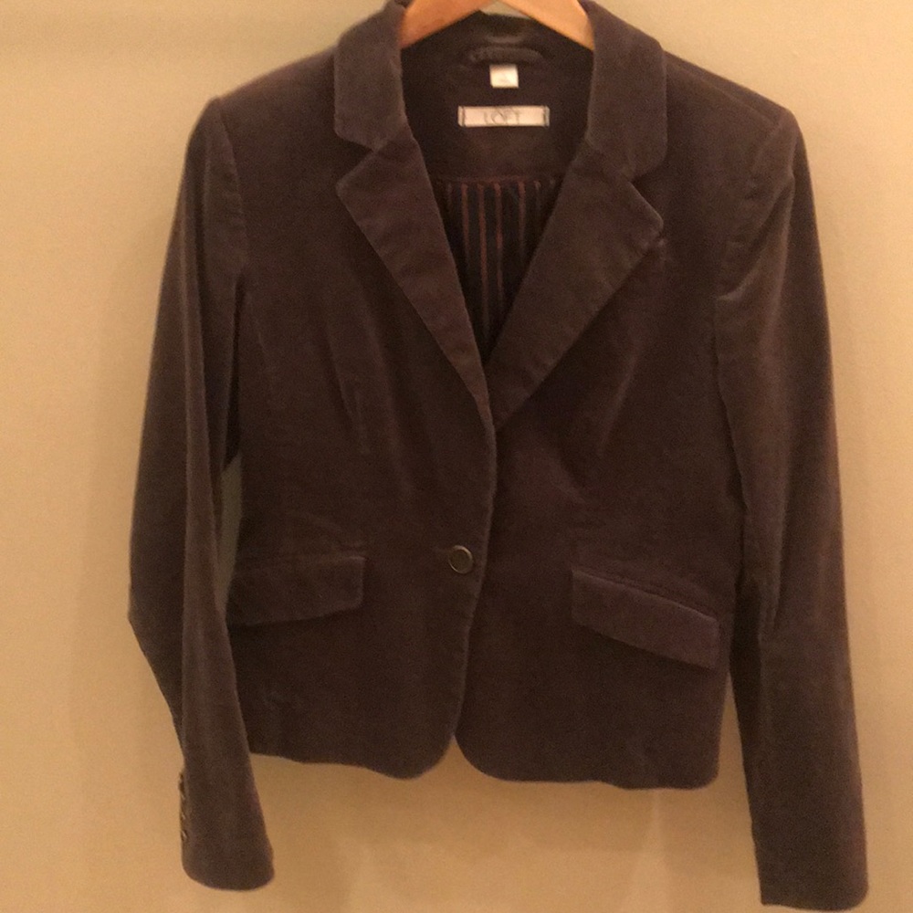 Loft velvet jacket/blazer size 4 fully lined